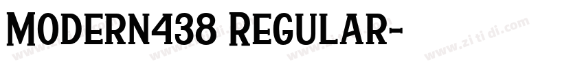 Modern438 Regular字体转换